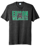 St. Patrick's Day School Logo- Edison Tri-Blend Tee