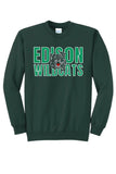 St. Patrick's Day School Logo- Edison Core Fleece Crewneck Sweatshirt