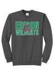 St. Patrick's Day School Logo- Edison Core Fleece Crewneck Sweatshirt