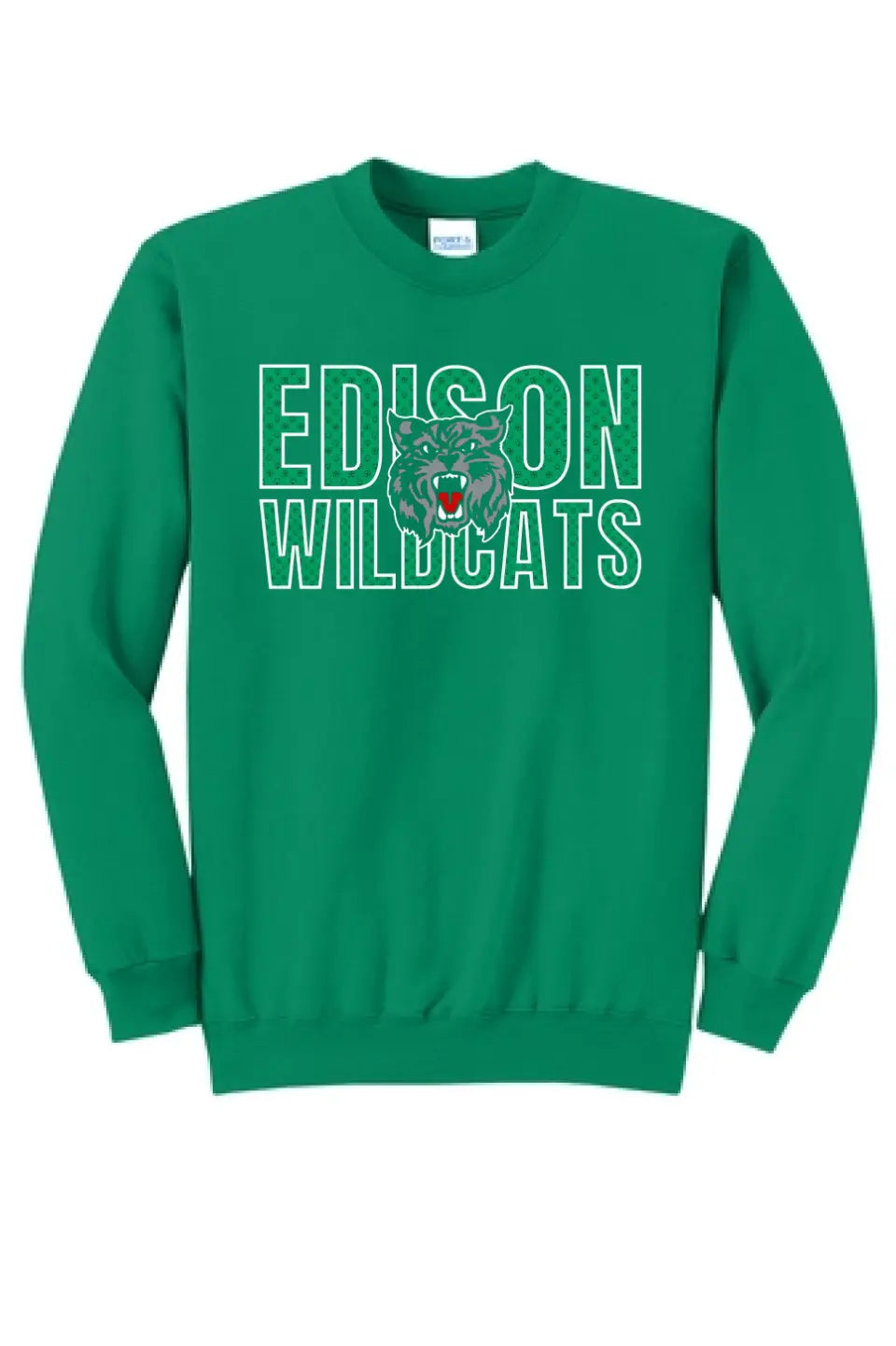 St. Patrick's Day School Logo- Edison Core Fleece Crewneck Sweatshirt