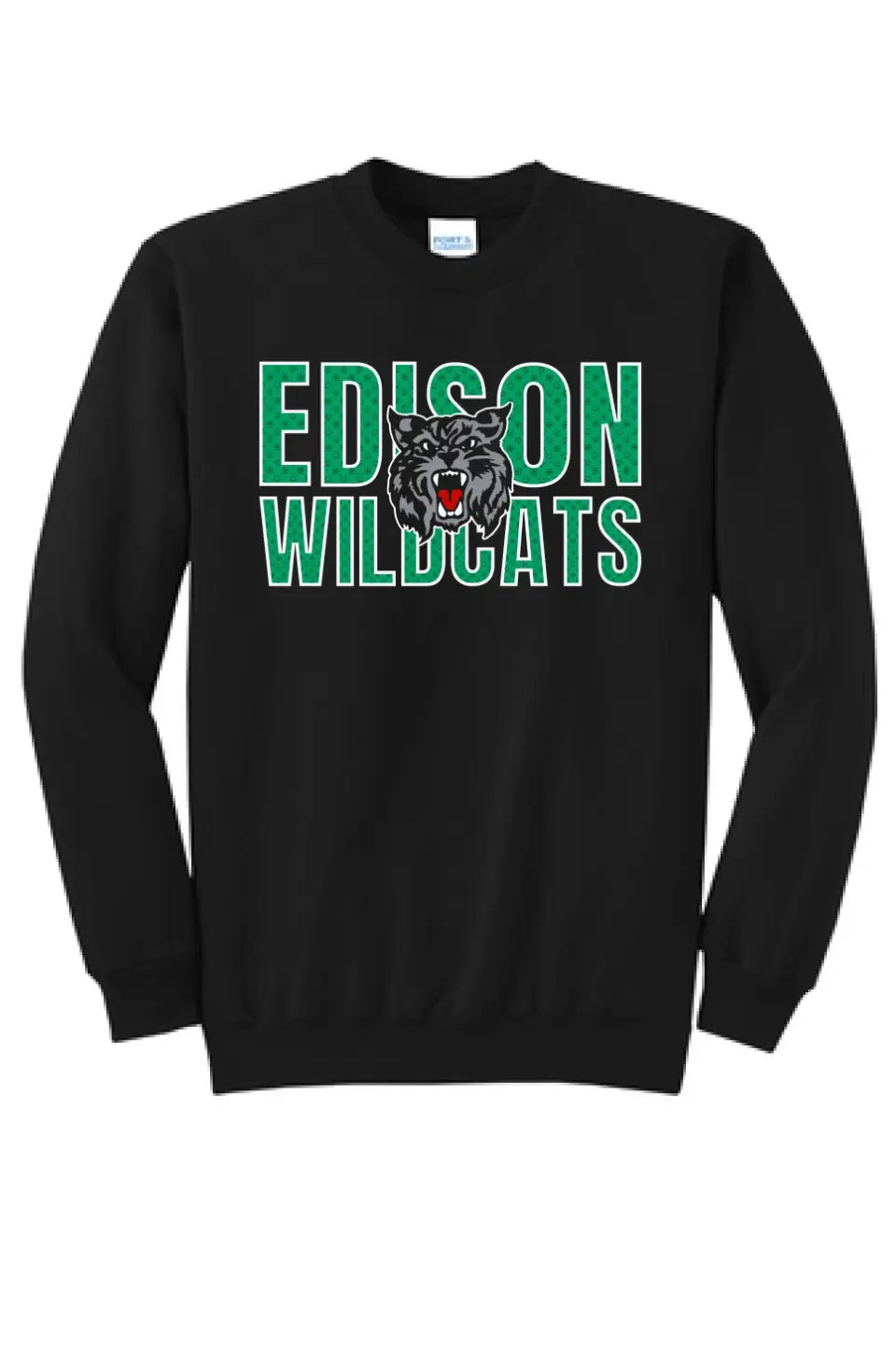 St. Patrick's Day School Logo- Edison Core Fleece Crewneck Sweatshirt