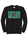 St. Patrick's Day School Logo- Edison Core Fleece Crewneck Sweatshirt