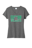 St. Patrick's Day School Logo- Edison Ladies Tri-Blend V-Neck Tee