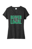 St. Patrick's Day School Logo- Beaver Local Ladies Tri-Blend V-Neck Tee