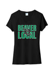 St. Patrick's Day School Logo- Beaver Local Ladies Tri-Blend V-Neck Tee