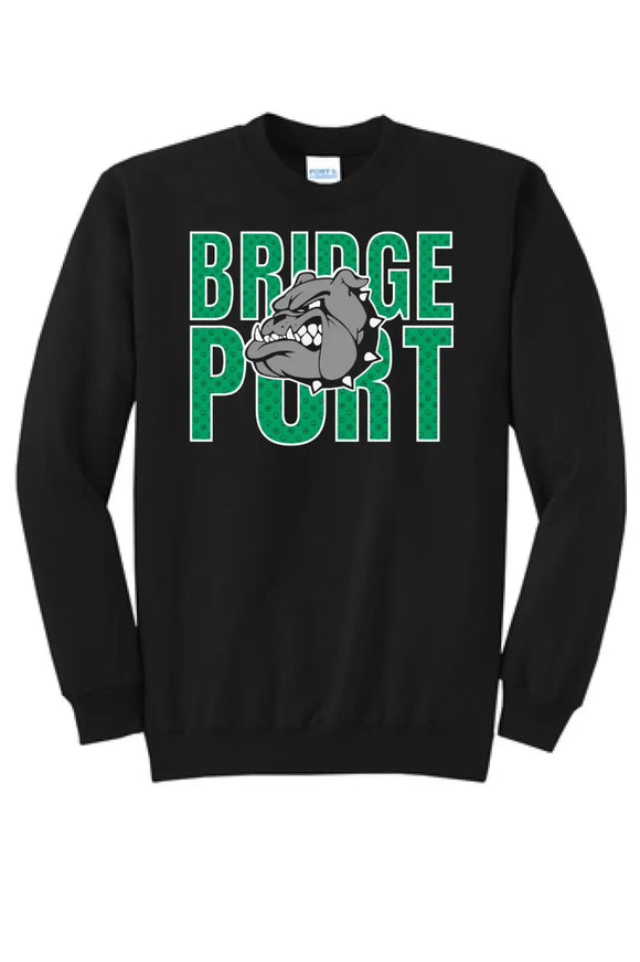 St. Patrick's Day School Logo- Bridgeport Core Fleece Crewneck Sweatshirt