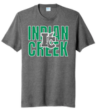 St. Patrick's Day School Logo- Indian Creek Tri-Blend Tee