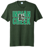 St. Patrick's Day School Logo- Indian Creek Tri-Blend Tee