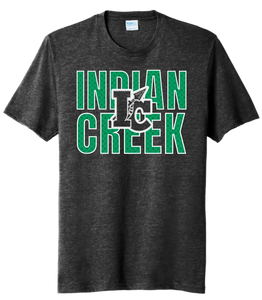 St. Patrick's Day School Logo- Indian Creek Tri-Blend Tee