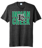 St. Patrick's Day School Logo- Indian Creek Tri-Blend Tee