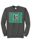 St. Patrick's Day School Logo- Indian Creek  Core Fleece Crewneck Sweatshirt