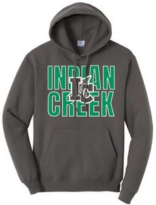 St. Patrick's Day School Logo- Indian Creek Core Fleece Pullover Hooded Sweatshirt