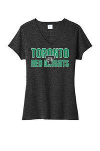 St. Patrick's Day School Logo- Toronto Ladies Tri-Blend V-Neck Tee