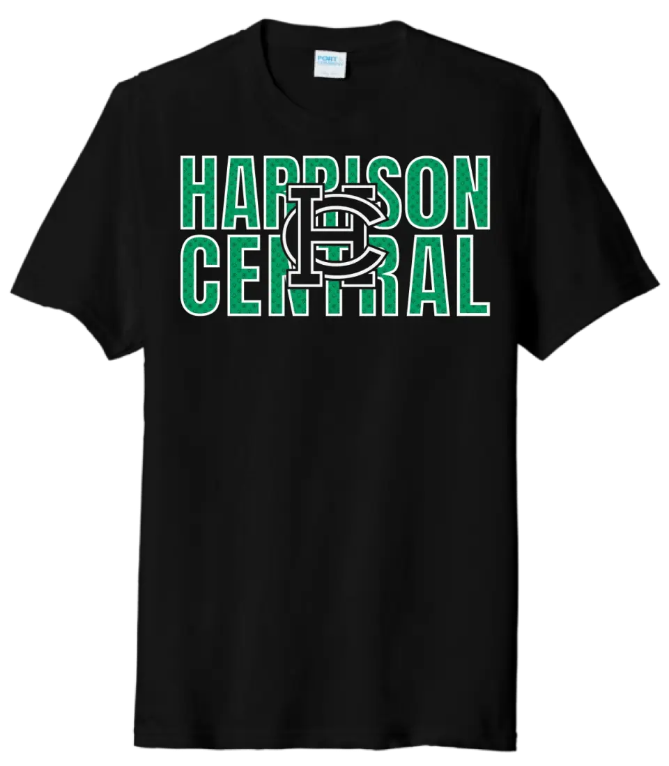 St. Patrick's Day School Logo- Harrison Central Tri-Blend Tee