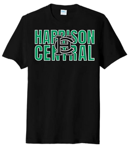 St. Patrick's Day School Logo- Harrison Central Tri-Blend Tee