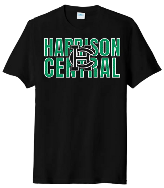 St. Patrick's Day School Logo- Harrison Central Tri-Blend Tee