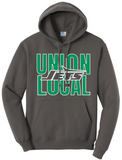 St. Patrick's Day School Logo- Union Local Core Fleece Pullover Hooded Sweatshirt