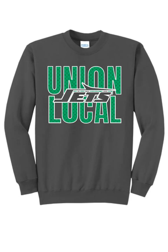 St. Patrick's Day School Logo- Union Local Core Fleece Crewneck Sweatshirt