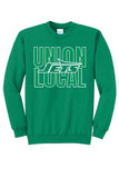 St. Patrick's Day School Logo- Union Local Core Fleece Crewneck Sweatshirt