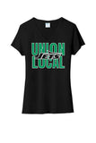 St. Patrick's Day School Logo- Union Local Ladies Tri-Blend V-Neck Tee