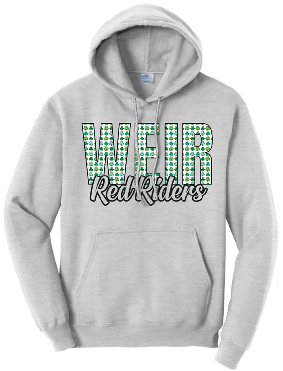 St. Patrick's Day- Weir Core Fleece Pullover Hooded Sweatshirt