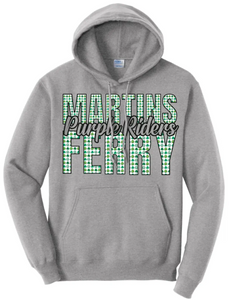 St. Patrick's Day- Martins Ferry Core Fleece Pullover Hooded Sweatshirt