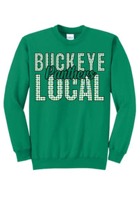 St. Patrick's Day- Buckeye Local Core Fleece Crewneck Sweatshirt