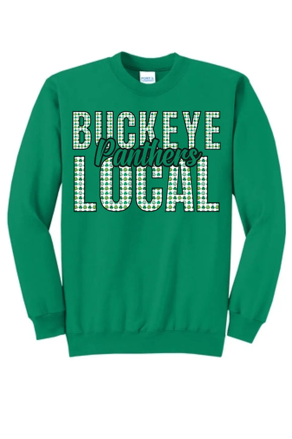 St. Patrick's Day- Buckeye Local Core Fleece Crewneck Sweatshirt