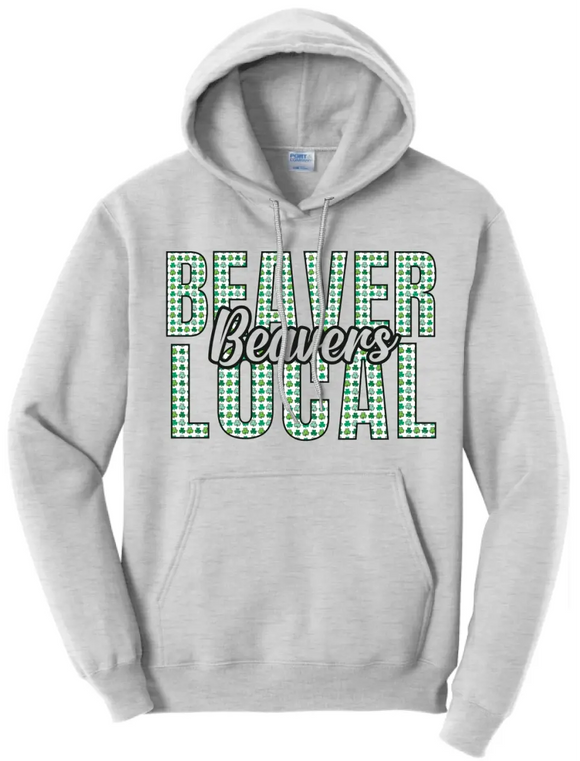 St. Patrick's Day- Beaver Local Core Fleece Pullover Hooded Sweatshirt