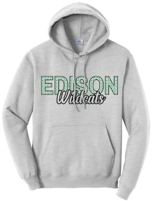 St. Patrick's Day- Edison Core Fleece Pullover Hooded Sweatshirt