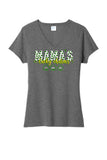 Mama's Lucky Charms CUSTOM TEXT Ladies Tri-Blend V-Neck Tee