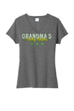 Grandma's Lucky Charms CUSTOM TEXT Ladies Tri-Blend V-Neck Tee