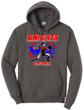 Softball Throw- Red, White, Blue CUSTOM TEXT Core Fleece Crewneck Sweatshirt