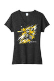 Baseball Slugger- Gold CUSTOM TEXT Tri-Blend Tee