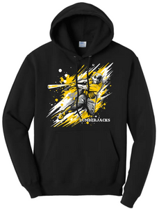 Baseball Slugger- Gold CUSTOM TEXT Core Fleece Crewneck Sweatshirt