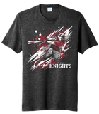 Baseball Slugger- Maroon CUSTOM TEXT Tri-Blend Tee