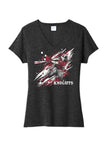 Baseball Slugger- Maroon CUSTOM TEXT Tri-Blend Tee