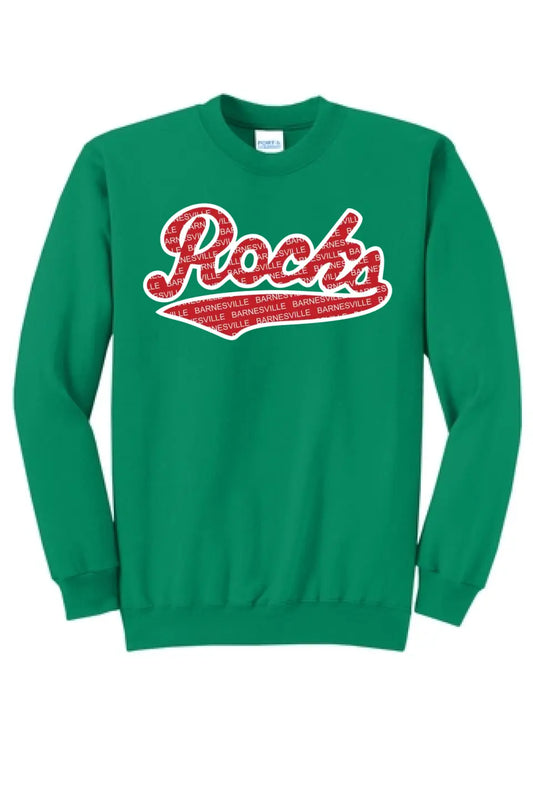 Barnesville Rocks Filled Core Fleece Crewneck Sweatshirt