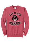 Lakeland Raiders Custom Graduation Core Fleece Crewneck Sweatshirt