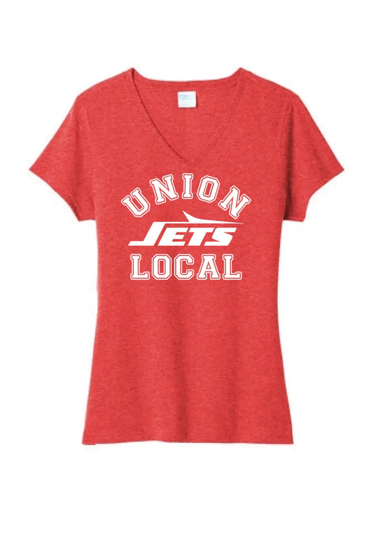 Union Local 2023 02 Ladies Tri-Blend V-Neck Tee