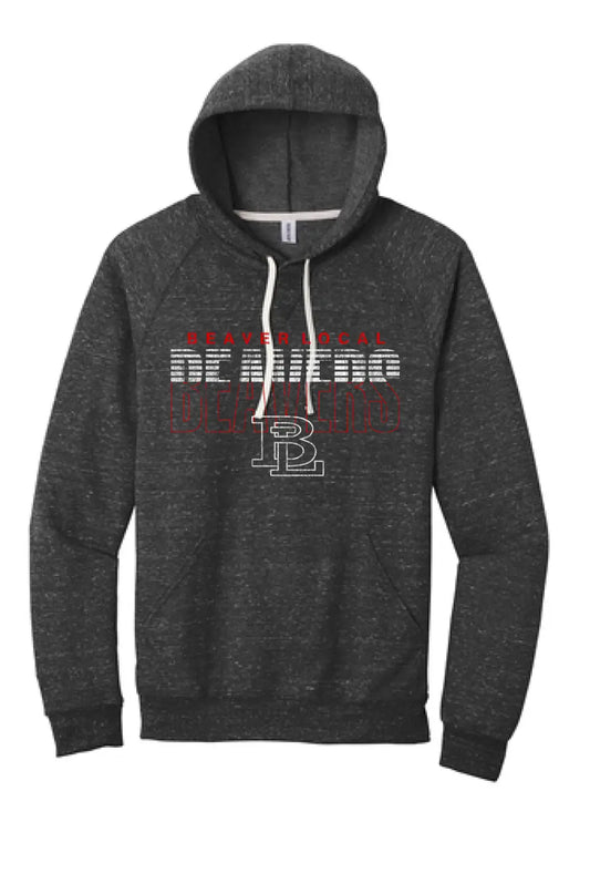 Beaver Local 2023-11 Distressed Jerzees Snow Heather French Terry Hoodie
