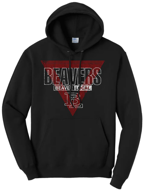 Beaver Local 2023-09 Distressed Core Fleece Pullover Hooded Sweatshirt