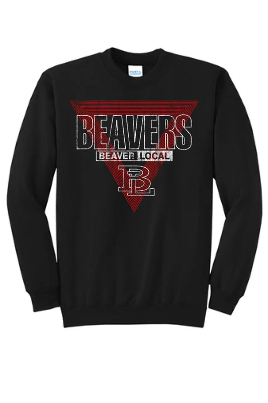 Beaver Local 2023-09 Distressed Fleece Crewneck Sweatshirt