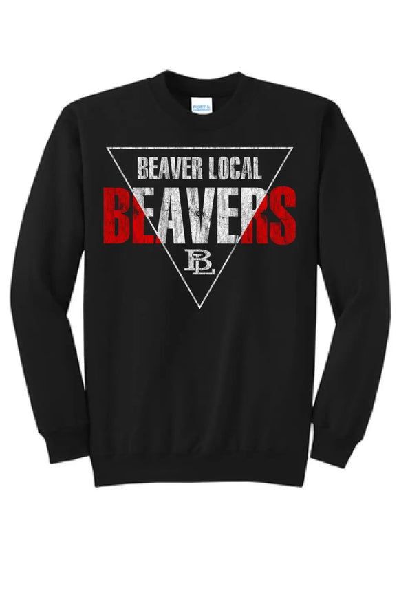 Beaver Local 2023-07 Distressed Fleece Crewneck Sweatshirt