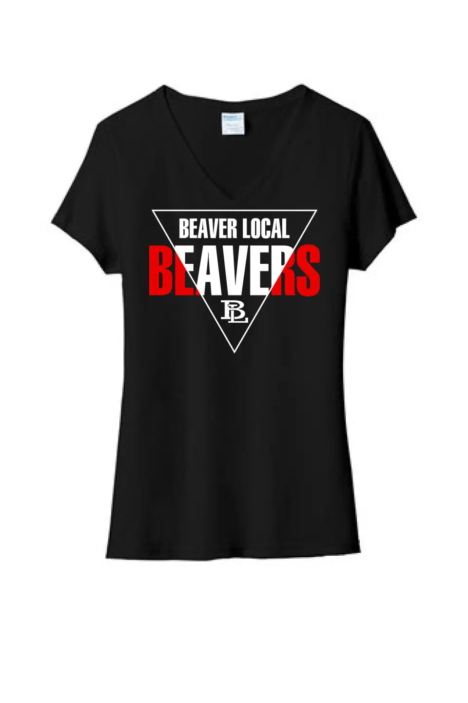 Beaver Local 2023-06 Ladies Tri-Blend V-Neck Tee