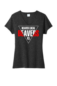 Beaver Local 2023-06 Ladies Tri-Blend V-Neck Tee