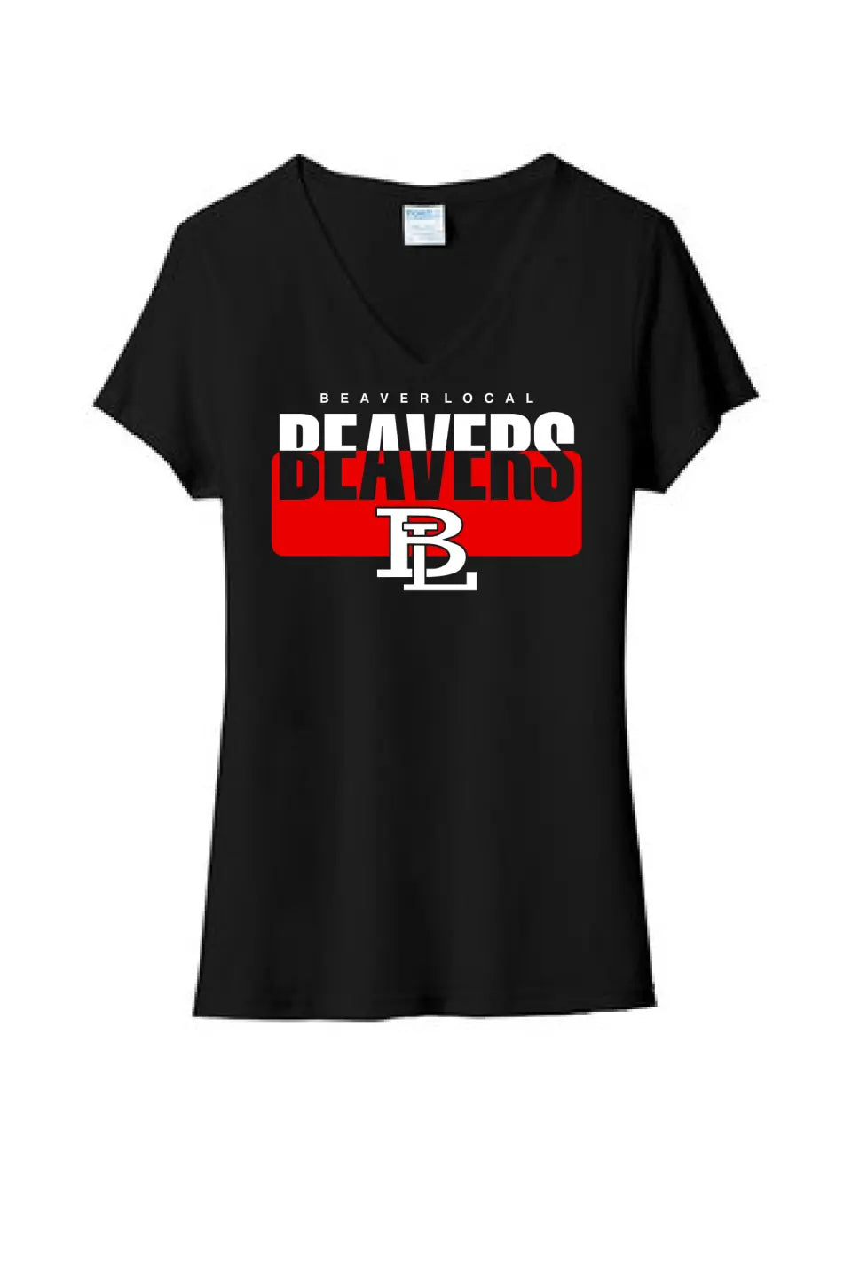 Beaver Local 2023-04 Ladies Tri-Blend V-Neck Tee