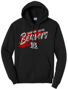 Beaver Local 2023-03 Distressed Core Fleece Pullover Hooded Sweatshirt