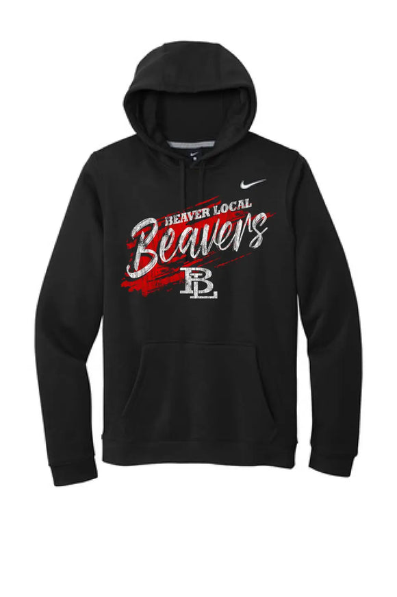 Beaver Local 2023-03 Distressed Nike Club Fleece Pullover Hoodie