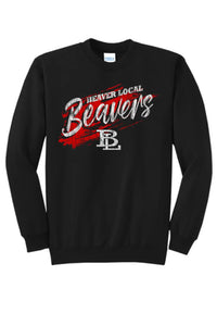 Beaver Local 2023-03 Distressed Fleece Crewneck Sweatshirt